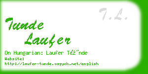 tunde laufer business card